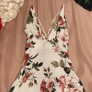 floral white dress